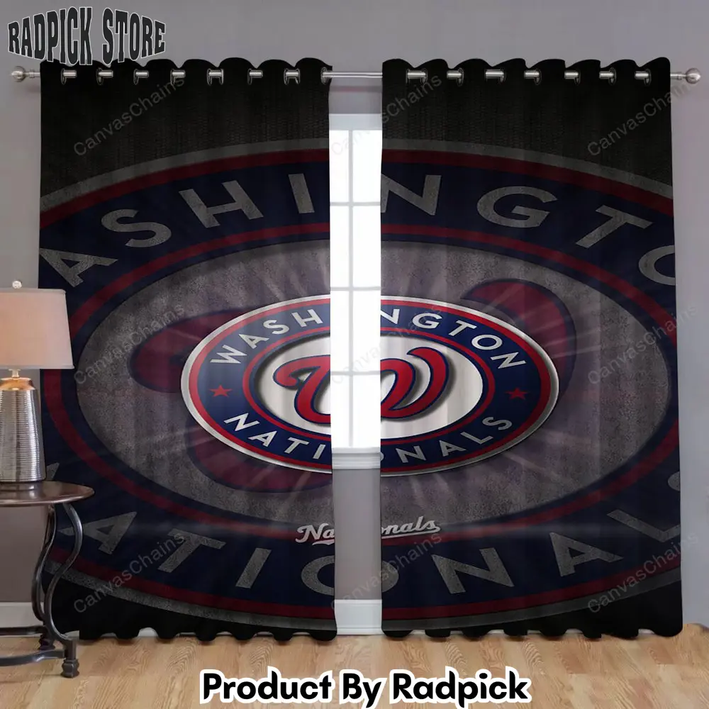 Radpick washington nationals window curtains mlb baseball1001 curtains living room curtains for window rp85285